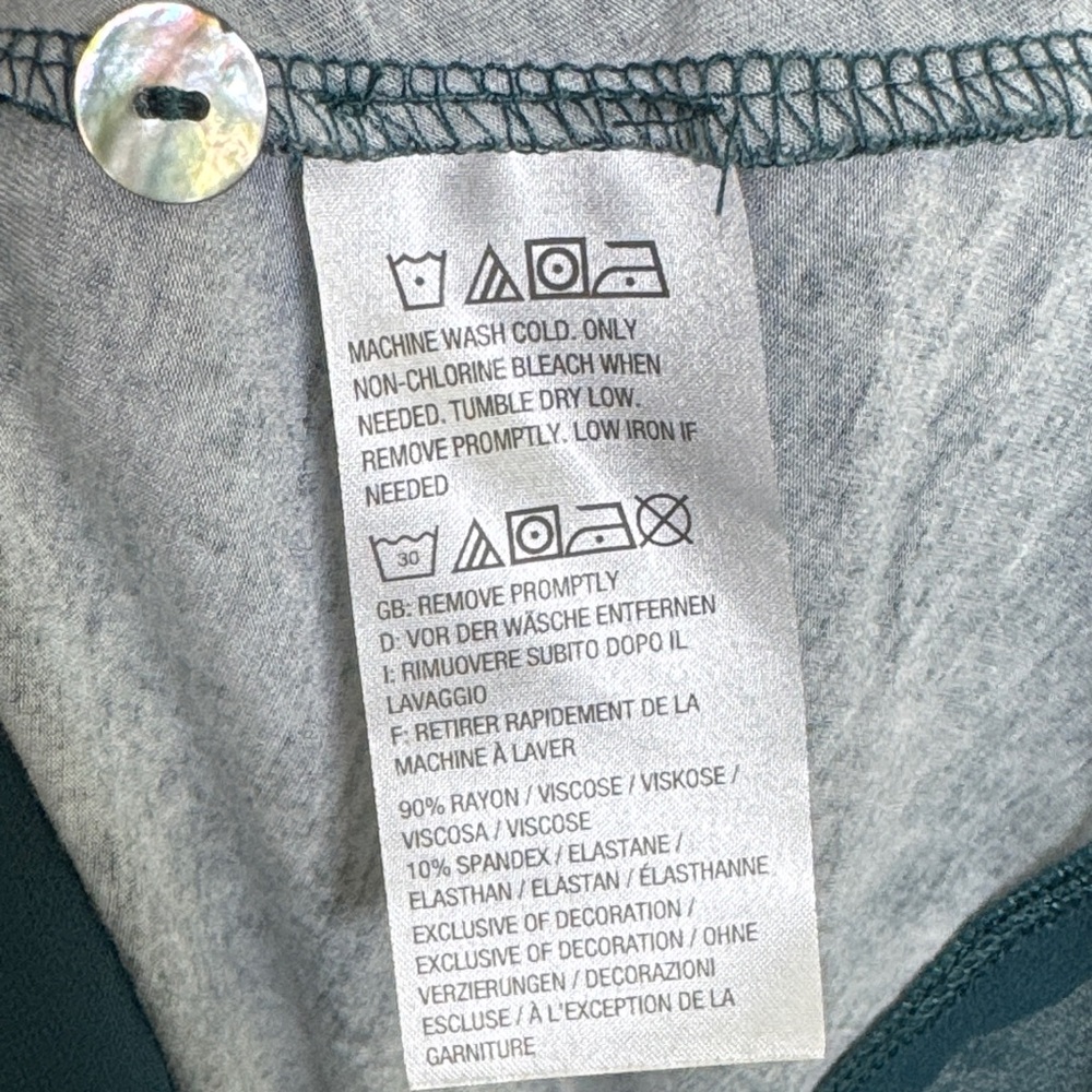 Teal Button-Up Cardigan - Picture 6 of 8